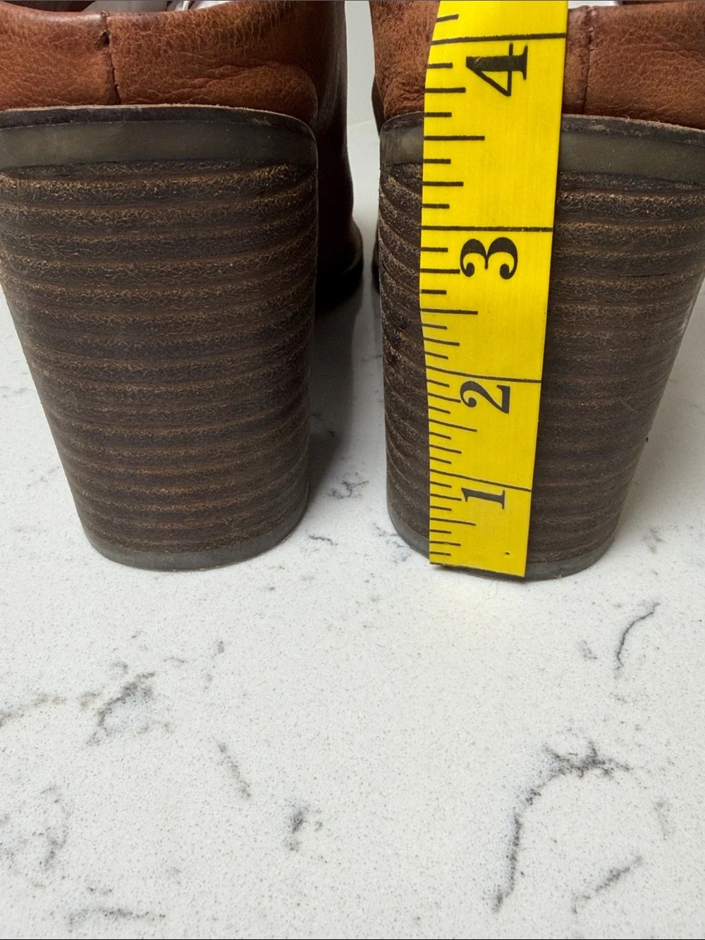 Lucky Brand Brown Leather Slingback Booties
